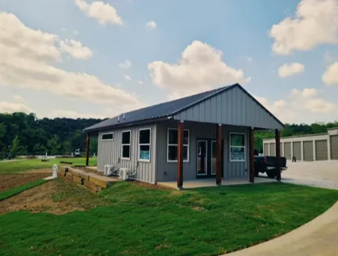 The park office and store from the drive